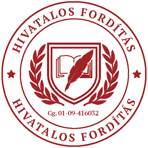 Hivatalos fordítóiroda pecsét