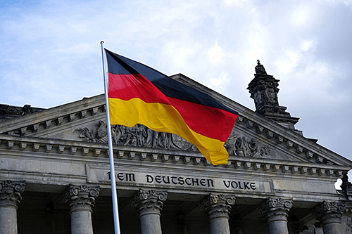 Németország és német zászló